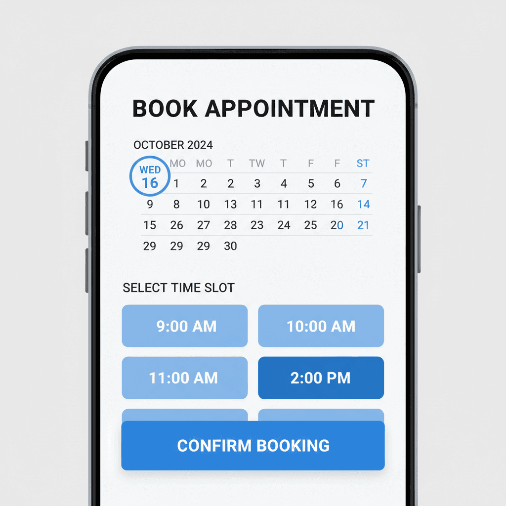 SMS consultation booking