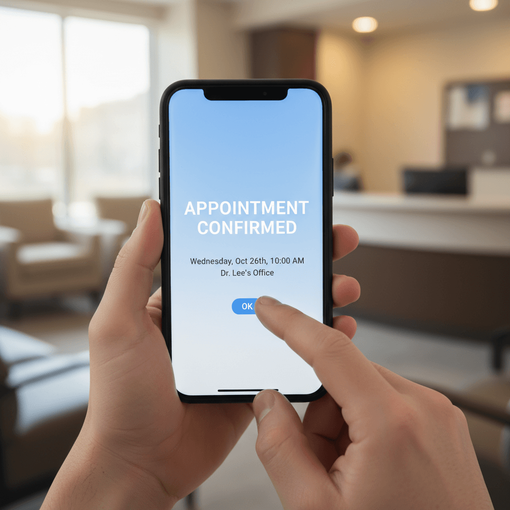 SMS booking confirmation
